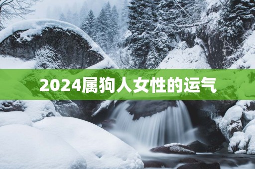 2025属狗人女性的运气