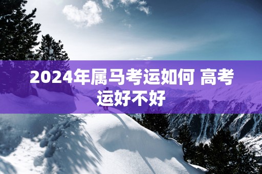 2025年属马考运如何 高考运好不好