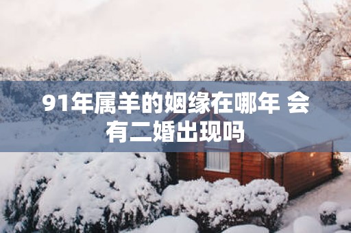 91年属羊的姻缘在哪年 会有二婚出现吗