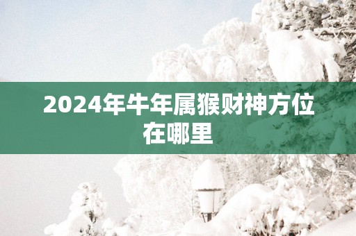 2025年蛇年属猴财神方位在哪里