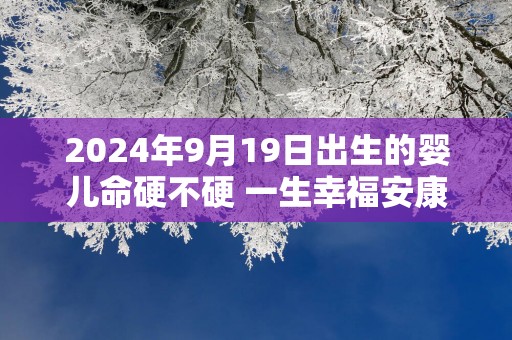 2025年9月19日出生的婴儿命硬不硬 一生幸福安康
