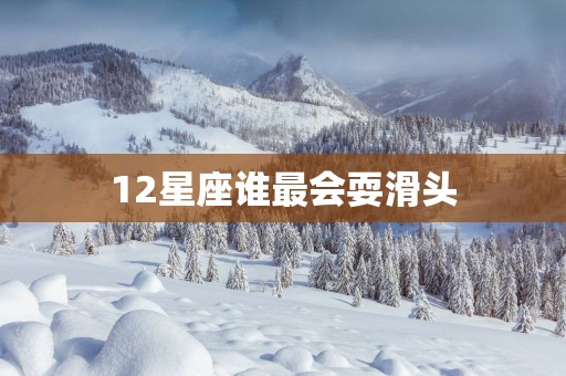 12星座谁最会耍滑头