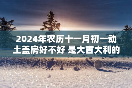 2025年农历十一月初一动土盖房好不好 是大吉大利的日子吗