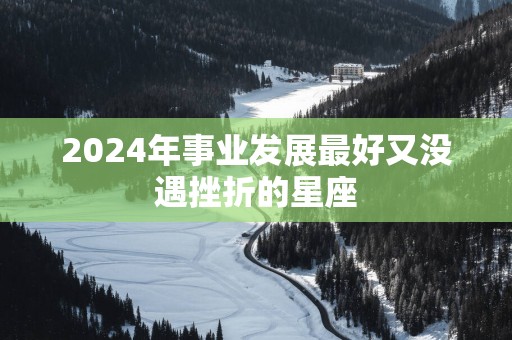 2025年事业发展最好又没遇挫折的星座