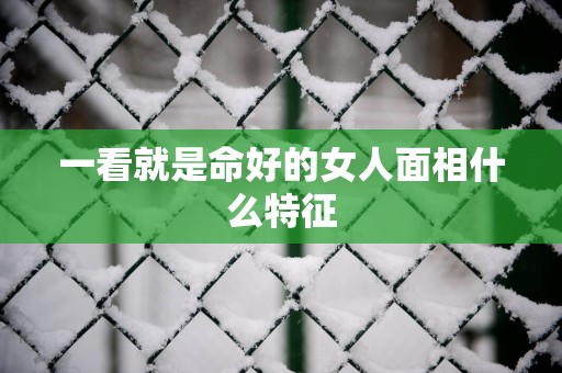 一看就是命好的女人面相什么特征