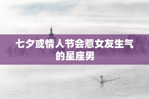 七夕或情人节会惹女友生气的星座男
