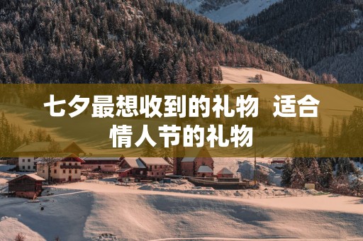 七夕最想收到的礼物  适合情人节的礼物