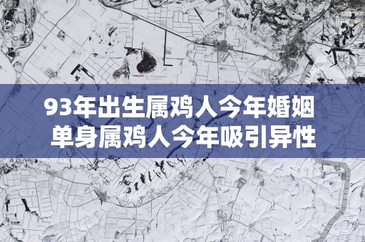 93年出生属鸡人今年婚姻 单身属鸡人今年吸引异性