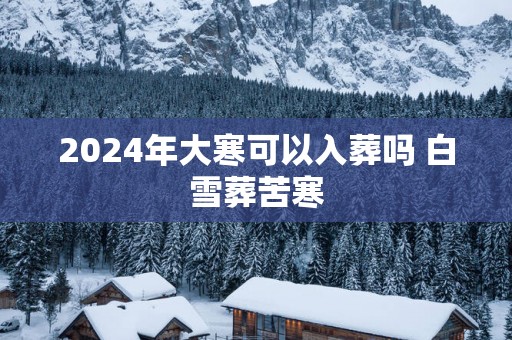 2025年大寒可以入葬吗 白雪葬苦寒