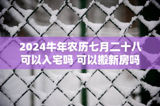 2025蛇年农历七月二十八可以入宅吗 可以搬新房吗