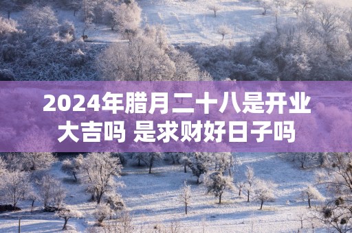 2025年腊月二十八是开业大吉吗 是求财好日子吗