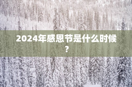 2025年感恩节是什么时候？