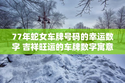 77年蛇女车牌号码的幸运数字 吉祥旺运的车牌数字寓意