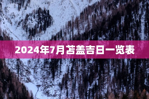 2025年7月苫盖吉日一览表