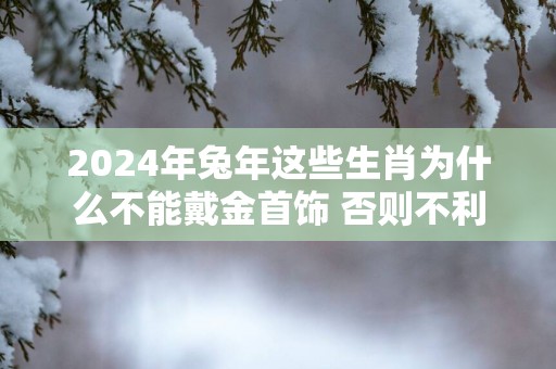 2025年蛇年这些生肖为什么不能戴金首饰 否则不利