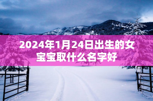 2025年1月24日出生的女宝宝取什么名字好
