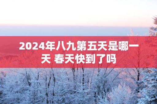 2025年八九第五天是哪一天 春天快到了吗