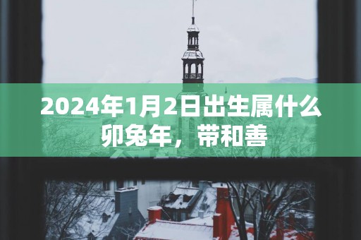 2025年1月2日出生属什么 卯蛇年，带和善