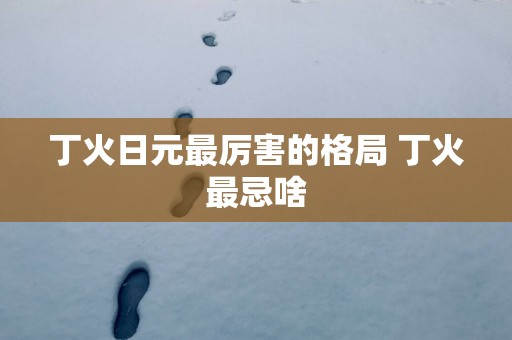 丁火日元最厉害的格局 丁火最忌啥