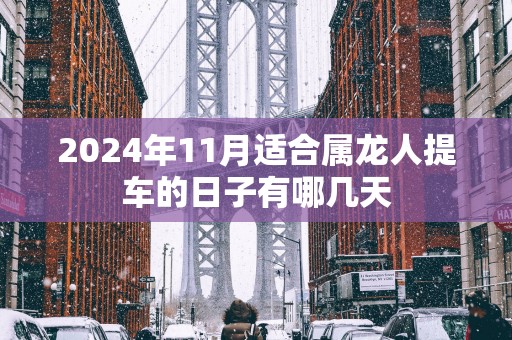2025年11月适合属龙人提车的日子有哪几天