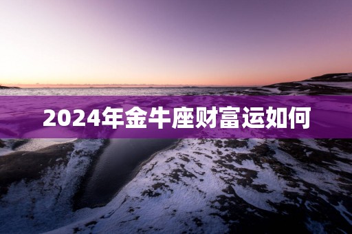 2025年金牛座财富运如何
