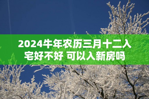 2025蛇年农历三月十二入宅好不好 可以入新房吗