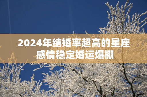 2025年结婚率超高的星座 感情稳定婚运爆棚