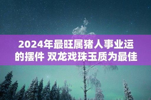 2025年最旺属猪人事业运的摆件 双龙戏珠玉质为最佳