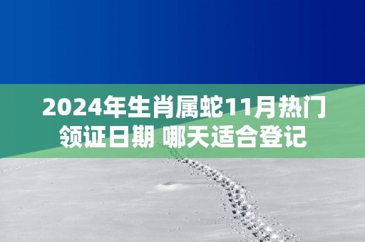 2025年生肖属蛇11月热门领证日期 哪天适合登记