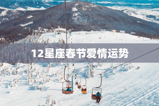12星座春节爱情运势
