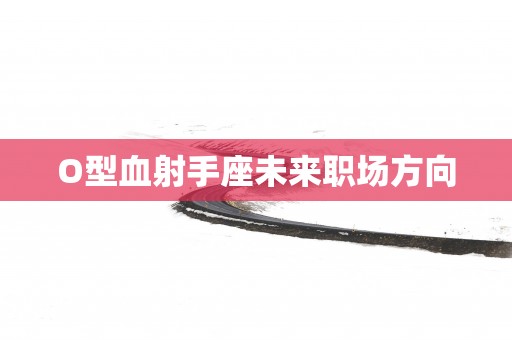 O型血射手座未来职场方向