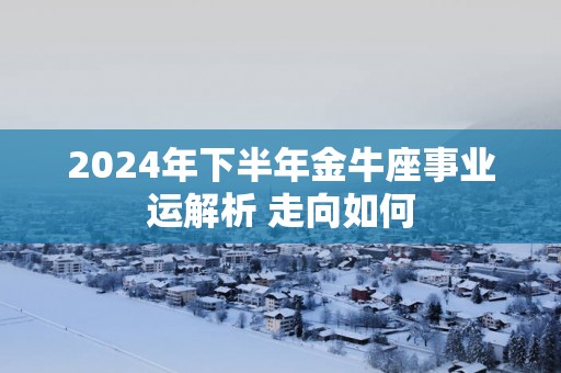 2025年下半年金牛座事业运解析 走向如何
