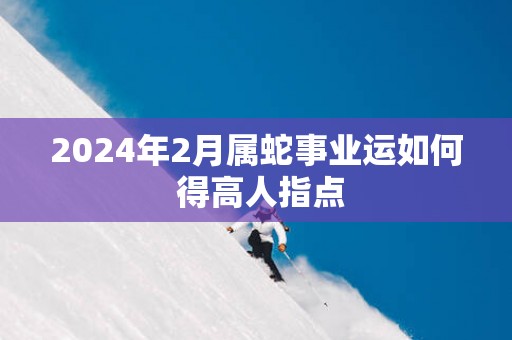 2025年2月属蛇事业运如何 得高人指点