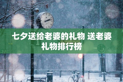 七夕送给老婆的礼物 送老婆礼物排行榜