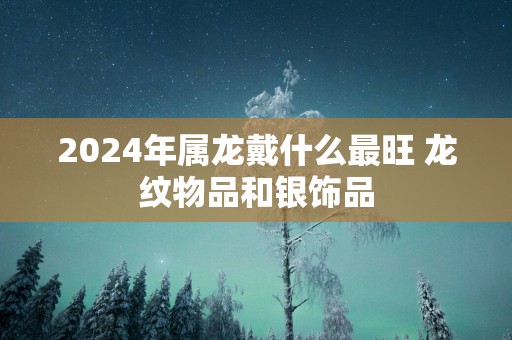 2025年属龙戴什么最旺 龙纹物品和银饰品