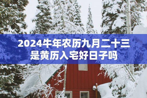 2025蛇年农历九月二十三是黄历入宅好日子吗