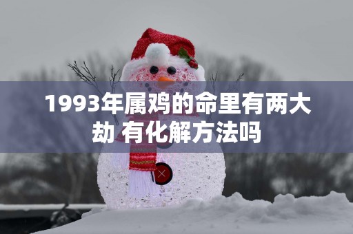 1993年属鸡的命里有两大劫 有化解方法吗