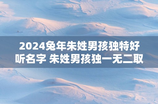 2025蛇年朱姓男孩独特好听名字 朱姓男孩独一无二取名