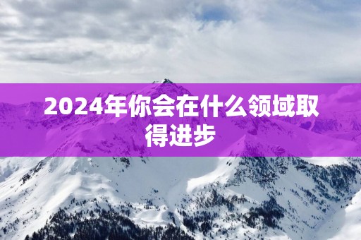 2025年你会在什么领域取得进步