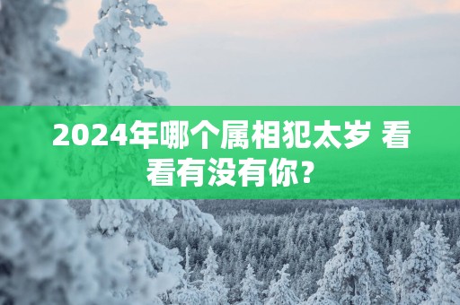 2026年哪个属相犯太岁 看看有没有你？
