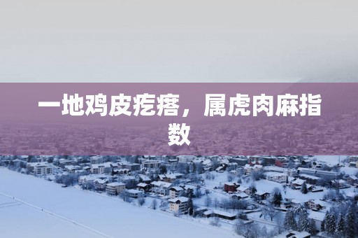 一地鸡皮疙瘩，属虎肉麻指数