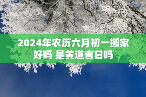 2025年农历六月初一搬家好吗 是黄道吉日吗