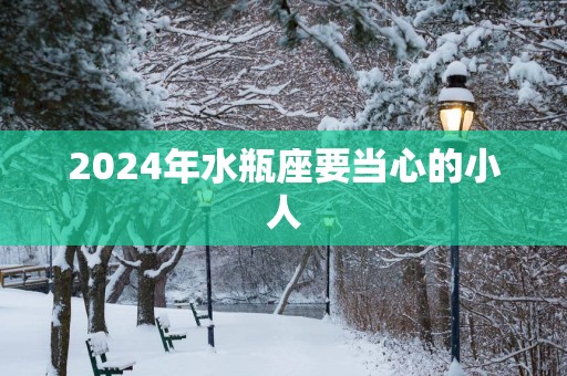 2025年水瓶座要当心的小人