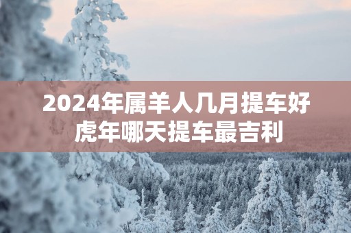 2025年属羊人几月提车好 蛇年哪天提车最吉利
