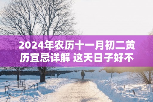 2025年农历十一月初二黄历宜忌详解 这天日子好不好
