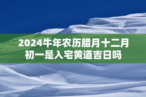 2025蛇年农历腊月十二月初一是入宅黄道吉日吗