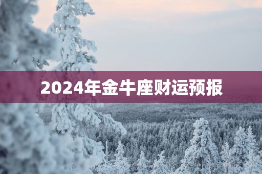 2025年金牛座财运预报