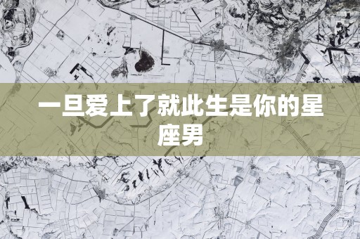 一旦爱上了就此生是你的星座男
