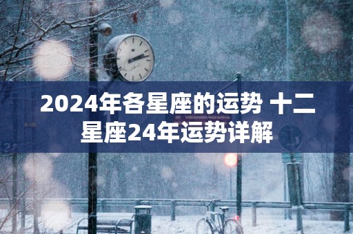 2025年各星座的运势 十二星座24年运势详解