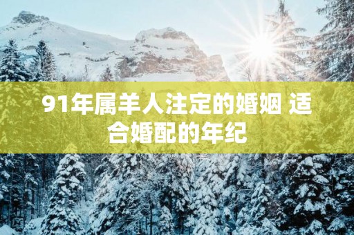 91年属羊人注定的婚姻 适合婚配的年纪